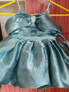 Girls&#39; Embellished Green Party Dress   no.14
