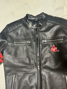 100% Leather Bikers Jacket Thumps Up- Size M