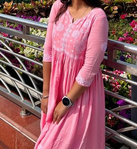 Embroidered Kurti Pant Set
