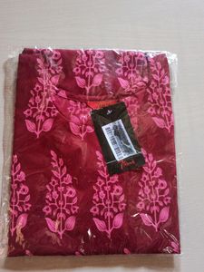 Red Crepe Kurti