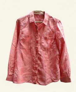 Marks and Spencer Pure Linen Red  Shirt