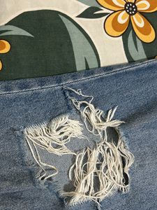 Denim Blue Ripped Jeans