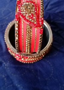 Heavy Red Bangle