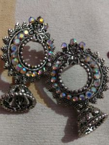 Oxidised Stylish Jhumkas