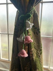 Crochet Flower Curtain Tieback