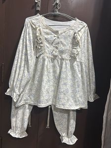 ruffle night suit