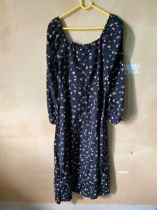 Floral Smocked Midi Dress