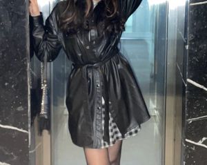 ZARA Faux Leather Over shirt XS