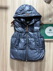 Jeep Duckdown Sleeveless Hooded Puffer Jacket