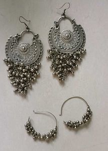 Silver Drop Danglers