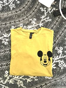 Mustard Mickey Tee