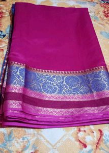 Silk Sare Elegant Pink Saree