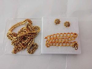 Garantee Chain, Bracelet, Ear Sted Combo