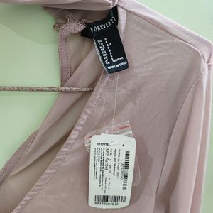 Choker neck mauve bodysuit