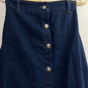 Denim Long Skirt
