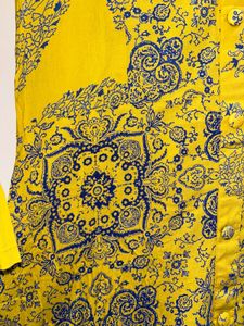 LIBAS Yellow Printed Kurta