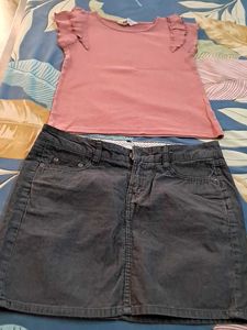 H N M BRAND  Top And Skirt