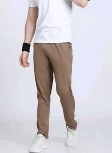 Hot Line Solid Brown Men Track Pants