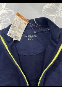 Navy Blue Zip-Up Jacket