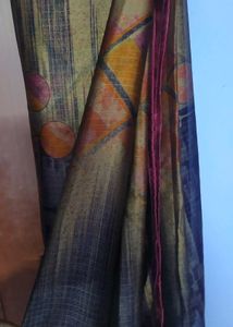 Maroon Patterned Saree