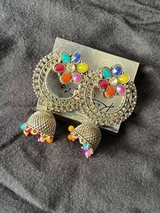 Colorful Jhumka Earrings