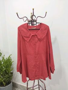 Button Down Tunic Top