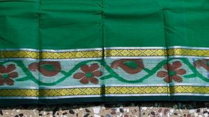 Green Cotton Saree