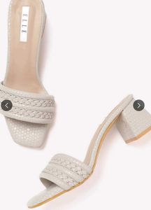 ELLE Braided block heel