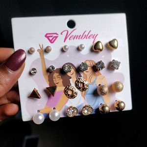 Vembley Earring Set - 9 Pairs