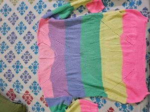 Pastel Striped Knit Sweater