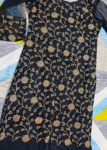 Sparkling Golden Black Kurti
