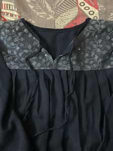 Blue Color Untouched Top