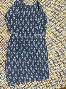 Blue Floral Kurta Set