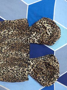 Animal Print Fancy Top