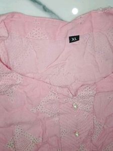 Pink Kurta and Palazzos Set