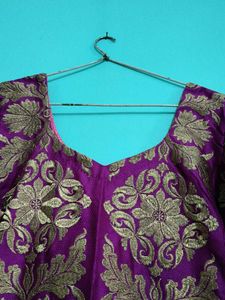 Purple &amp; Gold Kurta