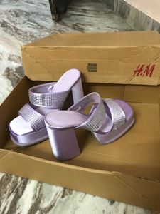 H&amp;M Purple Platform Heels