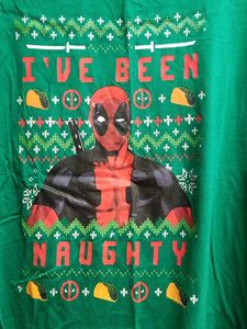 Deadpool Green Printed T-shirt Not Used