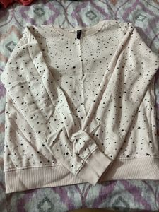 Cute H&M Star Print Sweatshirt