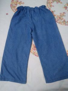Wide Leg Denim Pants
