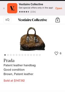 Authentic Prada Handbag With Some Scuff &amp; Crack