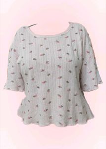 🌸 Soft Pink Floral Top (XL) 🌸