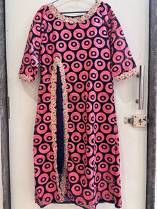 Pink & Navy Kurta