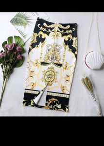 Elegant Patterned pencil Skirt high waist