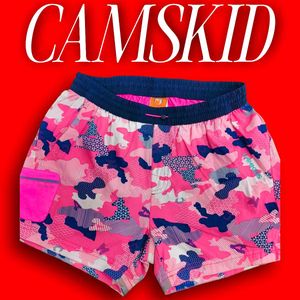 Camskid Pink Camo Swim Shorts