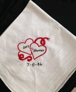 Customise  Name Hanky All😍 Digaine Embroidery