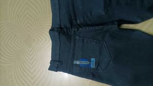 Black Straight-Leg Pants