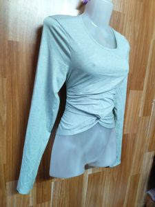 Twist Front Long Sleeve Top