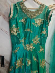 Emerald Green Anarkali Dress