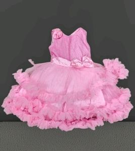Pink Ruffle Party Dress